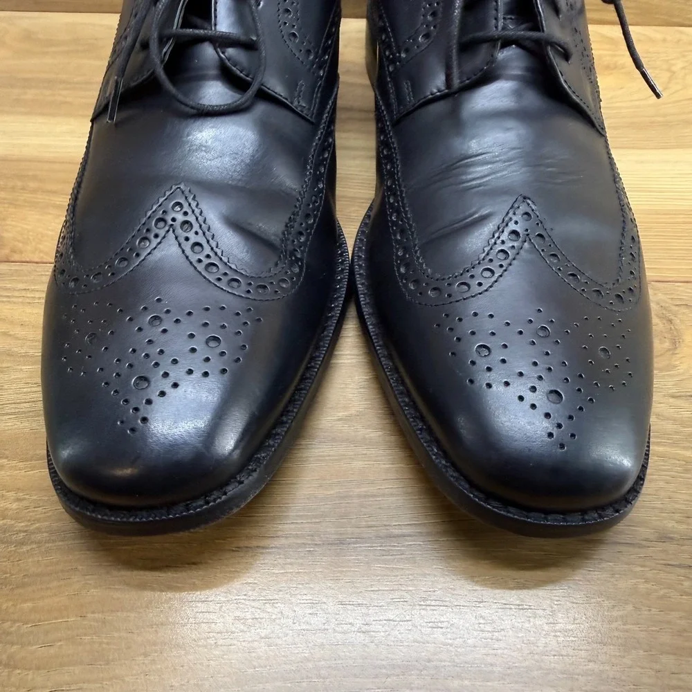 Cole Haan Wingtip Oxfords Mens 11 M Black Leather Dress Shoes